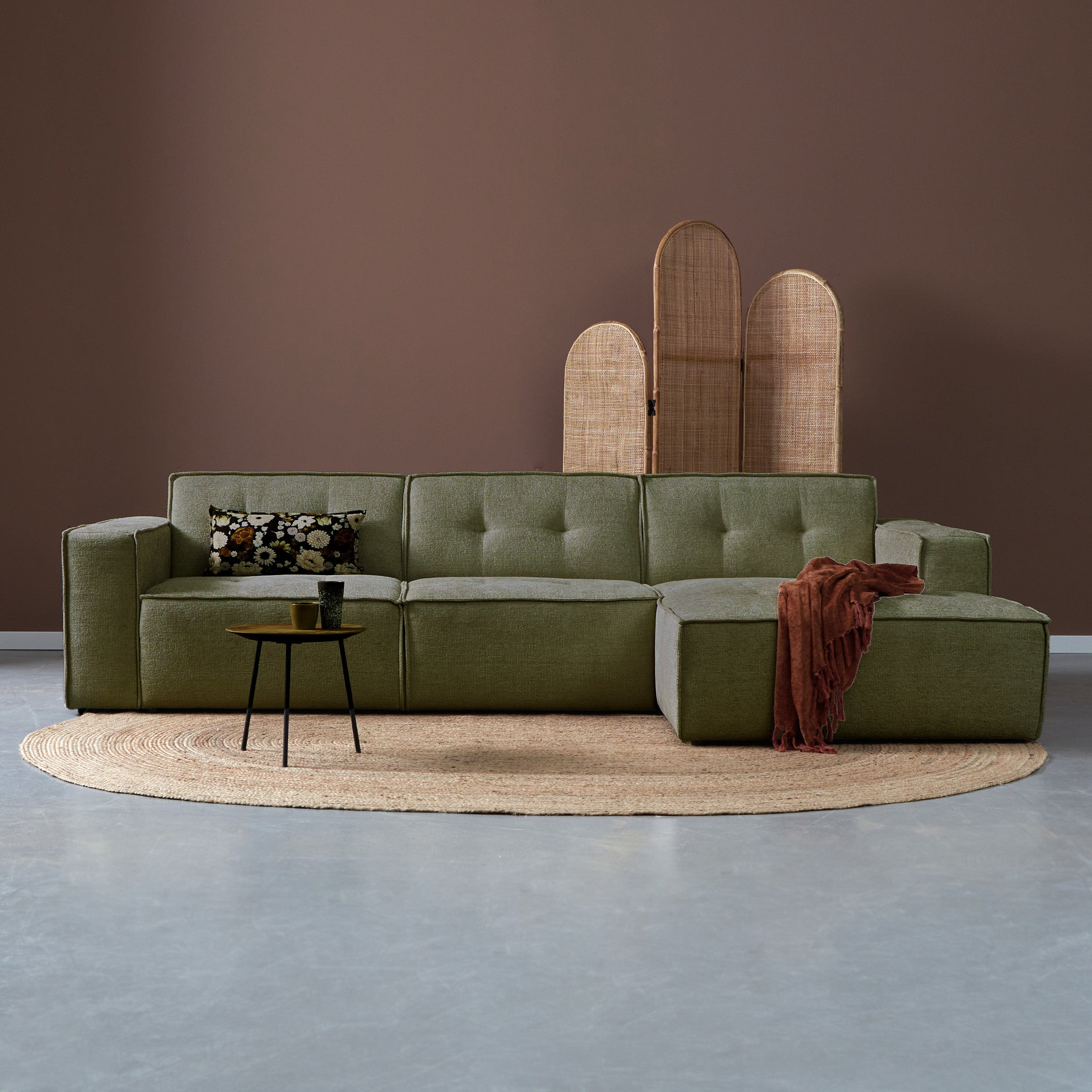 PEPP interiors FLOW met chaise longue rechts - Majestic 607